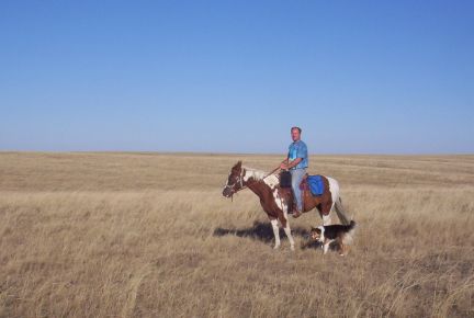 Deron,Arrow & Raya out on the prairie